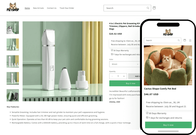 Websites and apps shaped around you